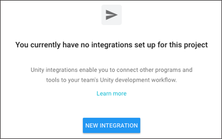 Creating a new Integration in the Developer Dashboard.
