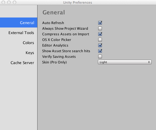 Editor analytics in the preferences pane.