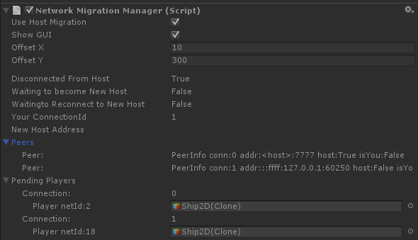 The Network Migration Manager component