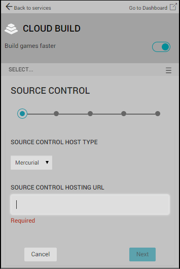 Select source control window