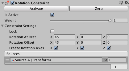 Rotation Constraint component