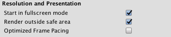 Android Player Settings - Unity Manual