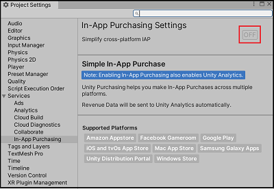 Enabling the IAP service.