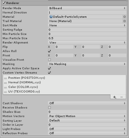 Renderer module - Unity Manual