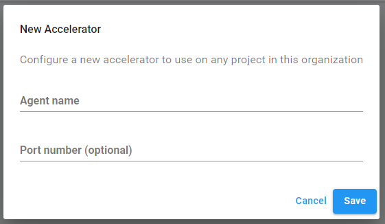 New Accelerator window