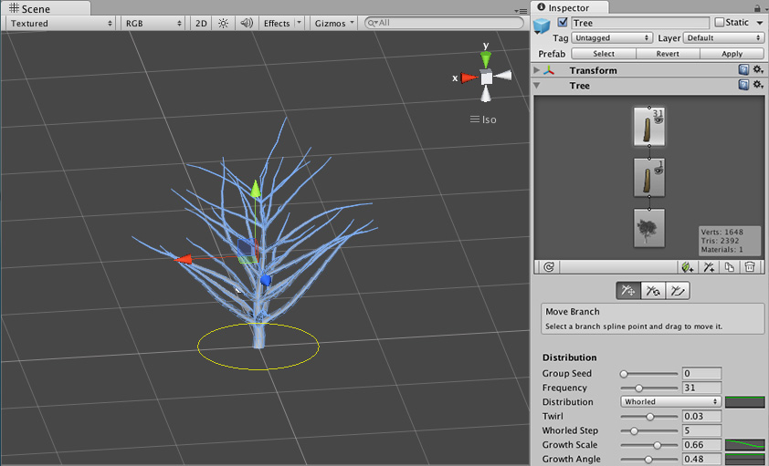 Unity trees