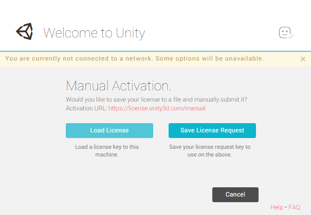 unity offline license