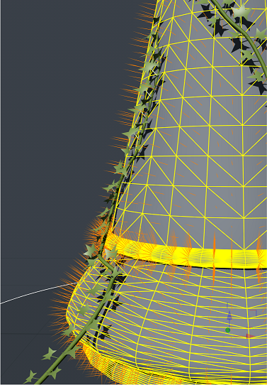 An example of force attenuation using the "Rook" geometry force.