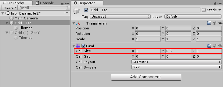 Set the Cell Size property.