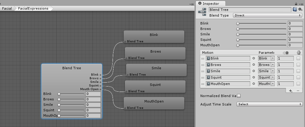 Meshing a 2D blend on a face transition