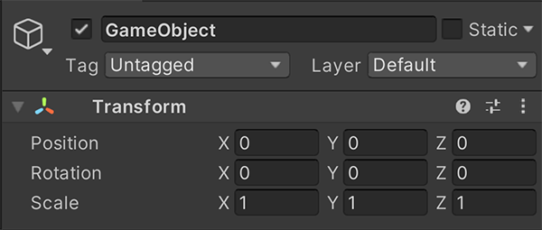 Unity - Manual: GameObject