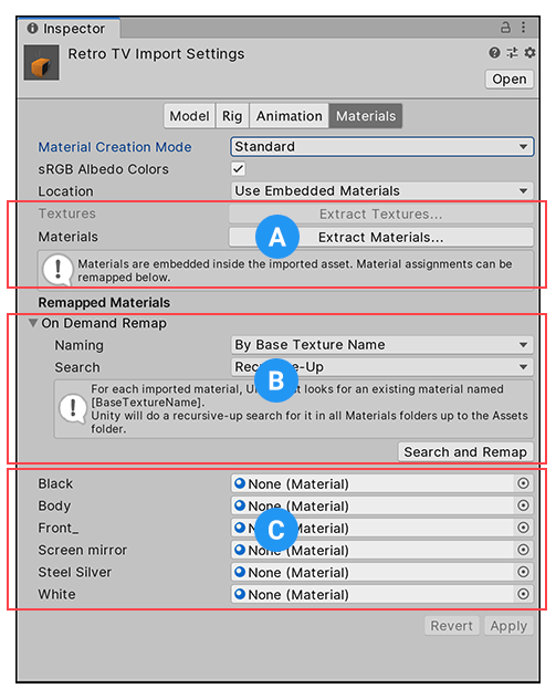 Avatar Muscle & Settings tab - Unity Manual