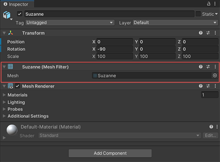 How to separate procedural mesh on parts to assisgn different