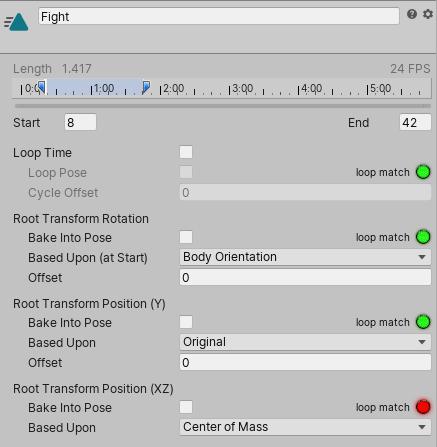 Unity - Manual: Loop optimization on Animation clips