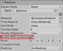 Unity - Manual: Particle System Instancing