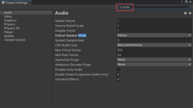 Standalone Player settings - Unity Manual