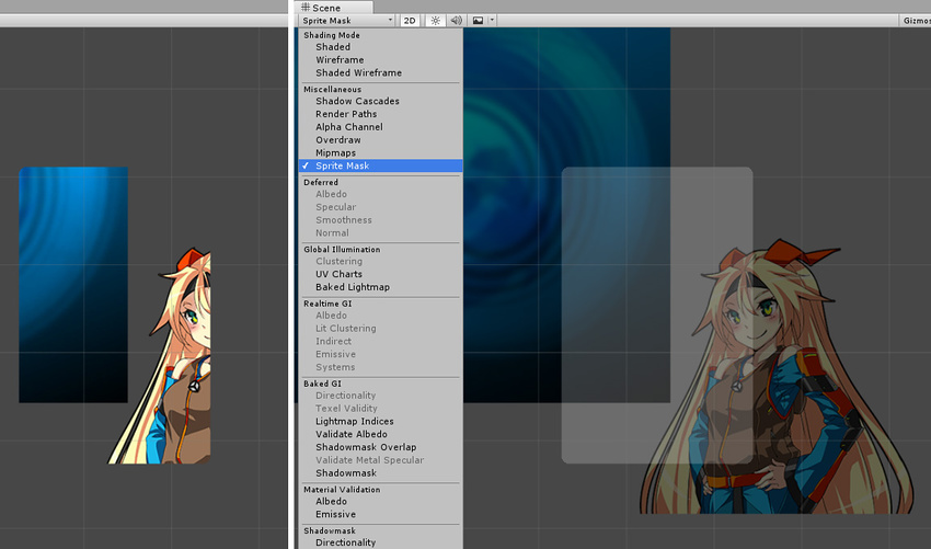 Unity Manual Sprite Masks