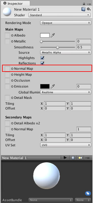 Unity Manual Normal Map Bump Mapping