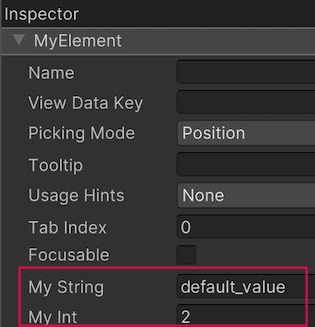Unity - Manual: Create a custom control with two attributes