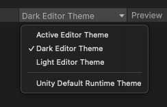 Themes dropdown control in Viewport