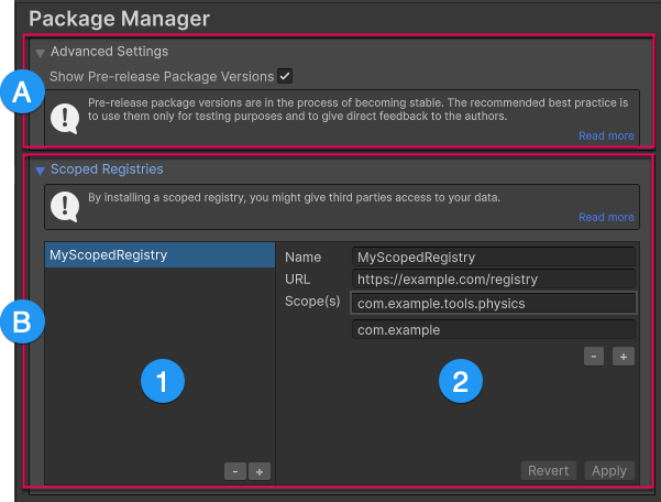 Unity - Manual: Package Manager