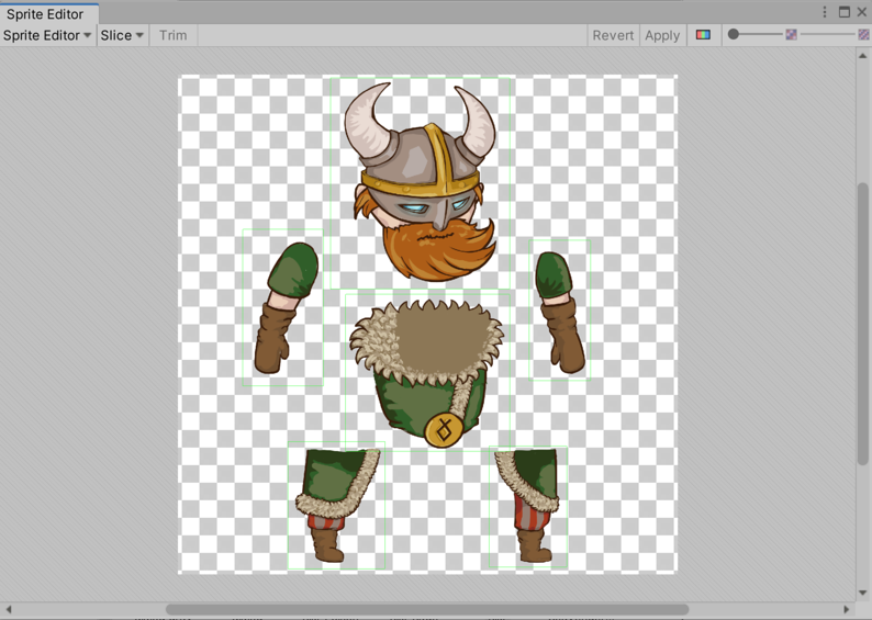 Cutout animation in the Sprite Editor