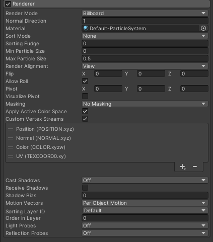 Unity - Manual: Renderer module