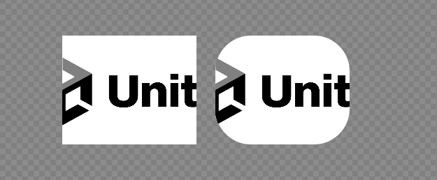 Making examples with and without rounded corners