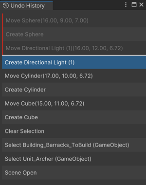 Unity - Manual: Undo
