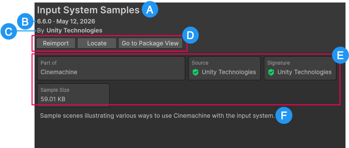 Details for the selected sample
