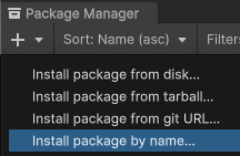 Add package by name option