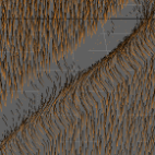 Strands pulled up in Pinch mode.