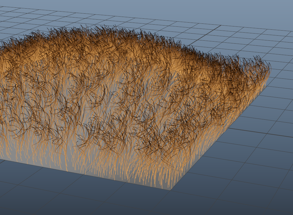Strands before smoothing is applied
